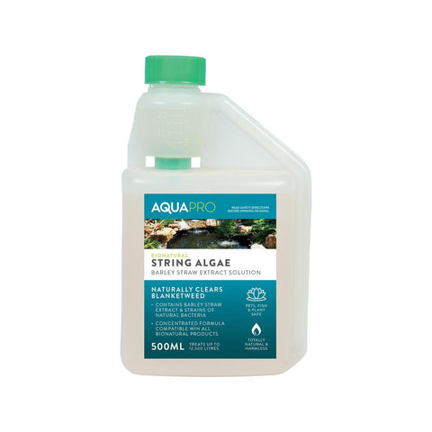 Aquapro Bionatural Barley Straw Solution 500ml Treats String Algae - SuperSaverAU - view 1