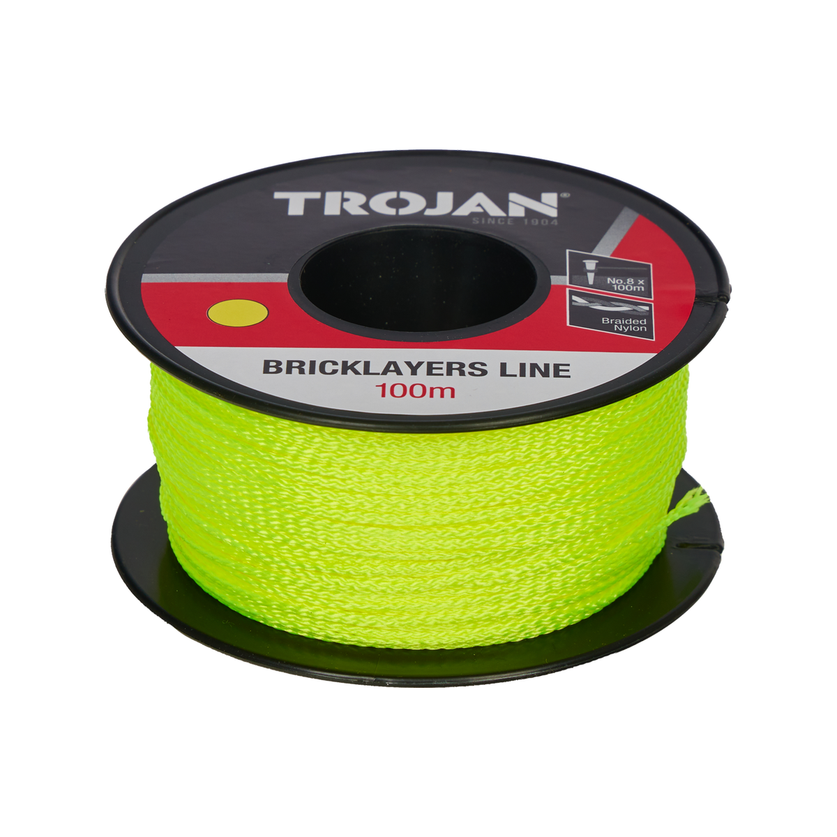 Trojan Brickline - 100m Green No 8 - Durable Nylon for Fencing & Landscaping - SuperSaverAU - view 1