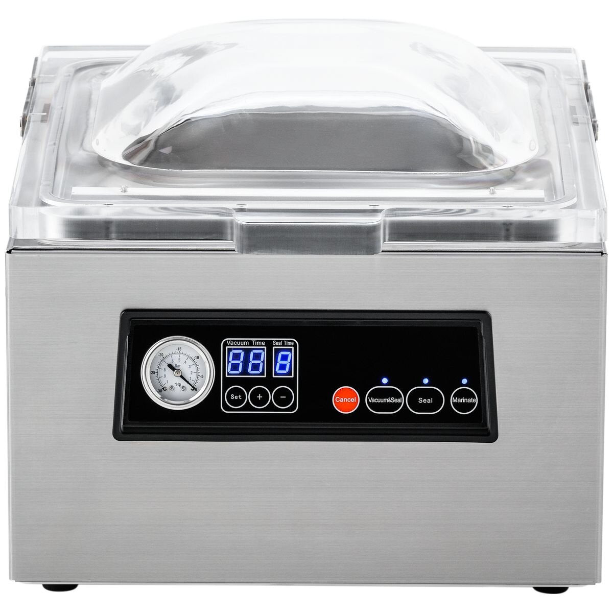 Proline 10.5L Chamber Vacuum Sealer - Stainless Steel - Dual Quad Pump - Bubble Lid Design - VS-CH3