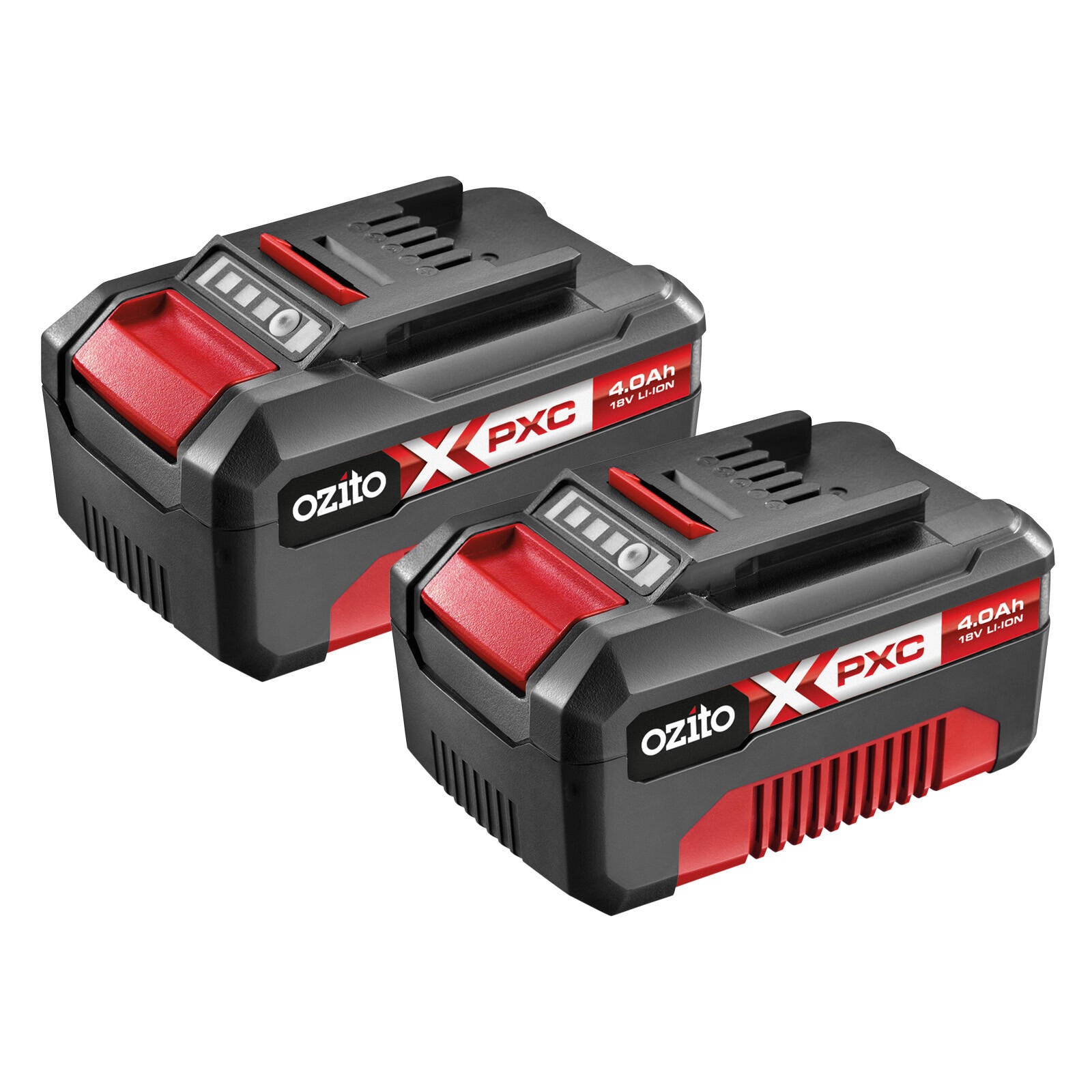 Ozito PXC 18V 4.0Ah Battery Twin Pack, 2 Batteries, PXTBP-240