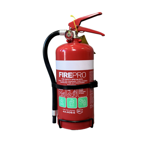 FirePro 2.5kg Dry Powder Fire Extinguisher Red