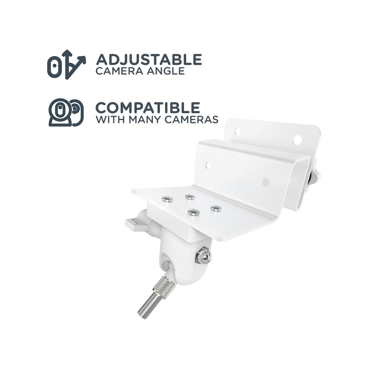 Orion White Security Camera Wall Mount Clamp Indoor Outdoor SCA01