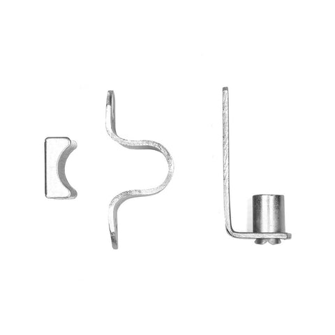 Whites Jack Strap and Hinge Set for Flat Posts, 13mm Steel, Top Strap & Bottom Hinge