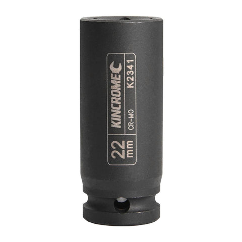 Kincrome Deep Impact Socket - 22mm - Chrome Molybdenum Steel - Rust Resistant - SuperSaverAU - view 1