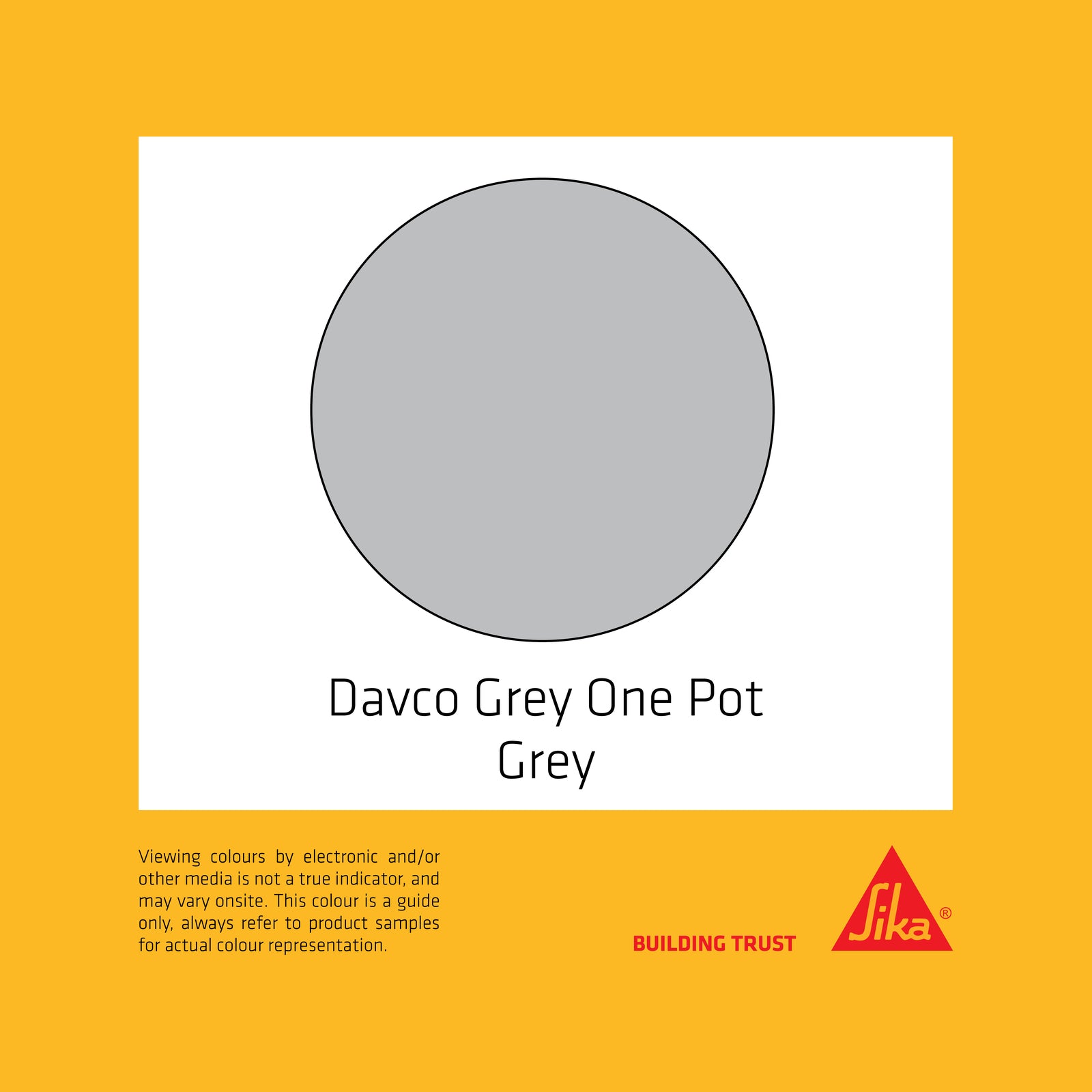 Davco 1L Grey One Pot Premixed Tile Adhesive Acrylic Indoor