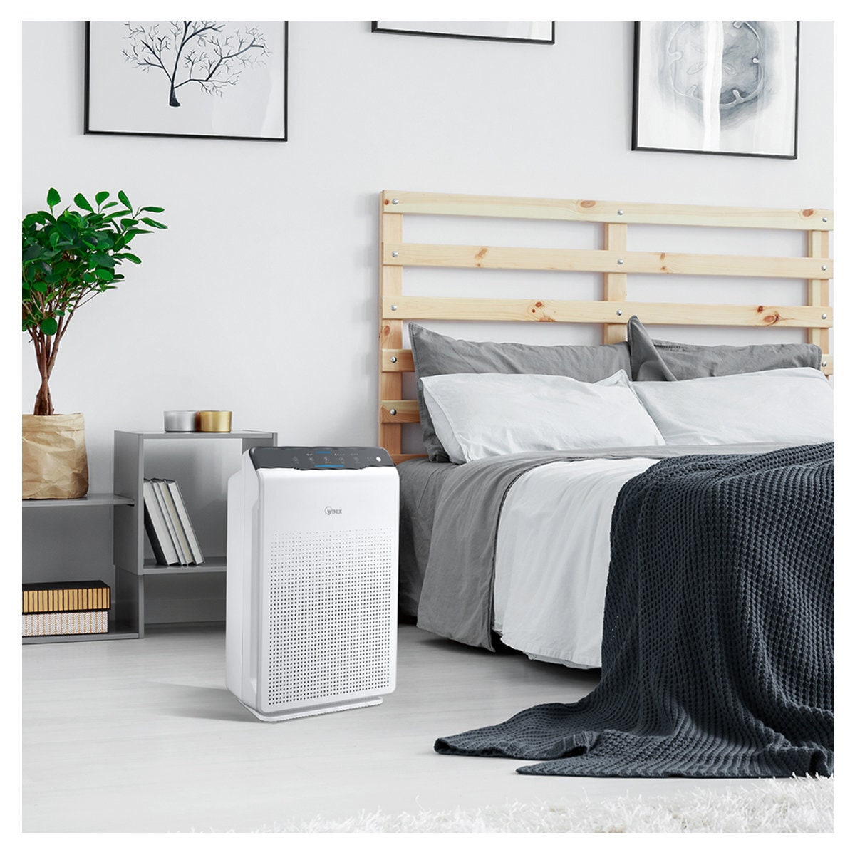 Winix Zero 4-Stage Air Purifier - True HEPA, PlasmaWave, Dual Smart Sensor, Four Fan Speeds - AUS-1050AZBU