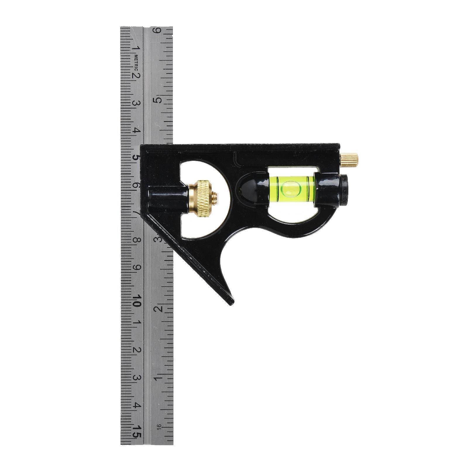 Trojan 150mm Combination Square with Adjustable Ruler