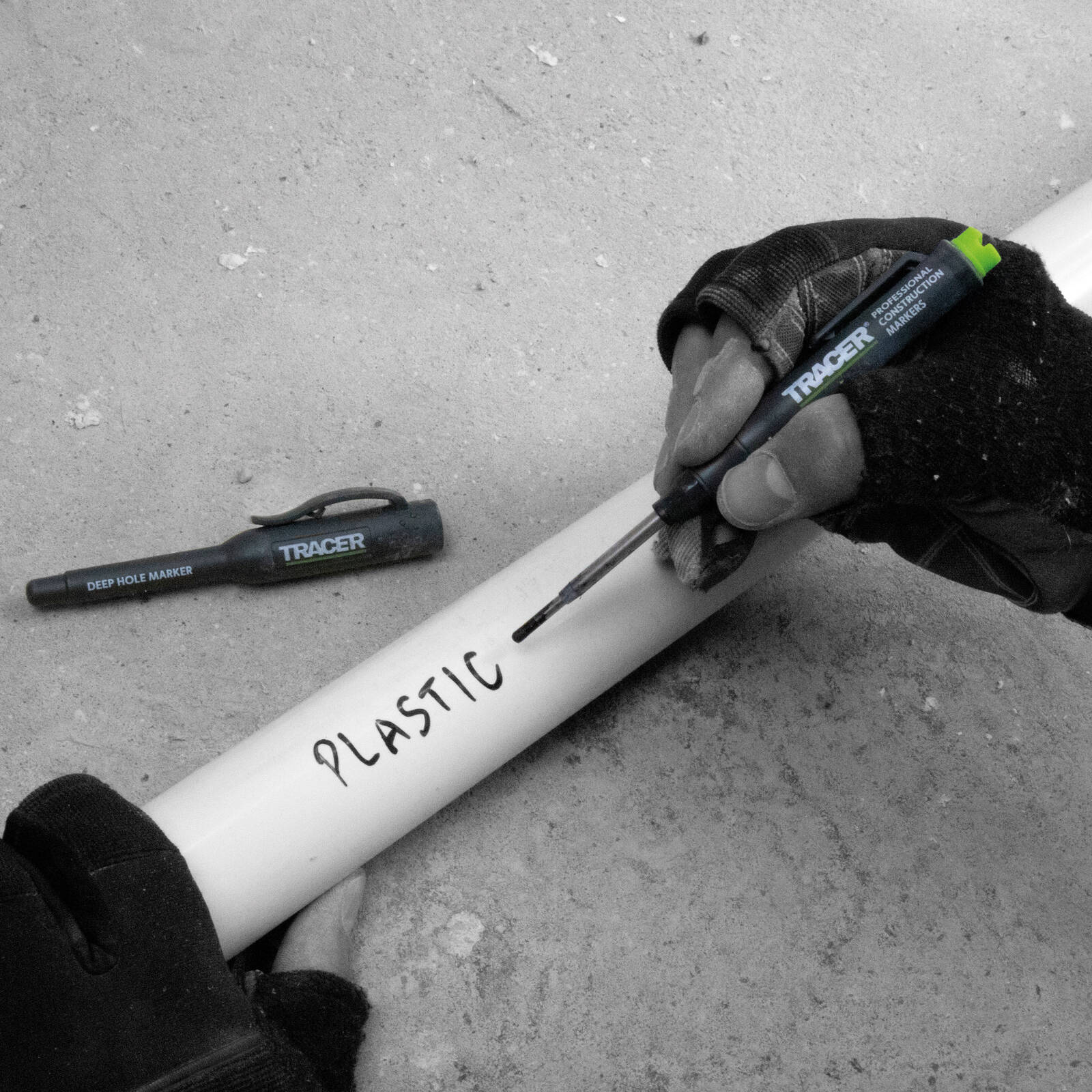 TRACER Double Tipped Deep Hole Marker Pen with Site Holster