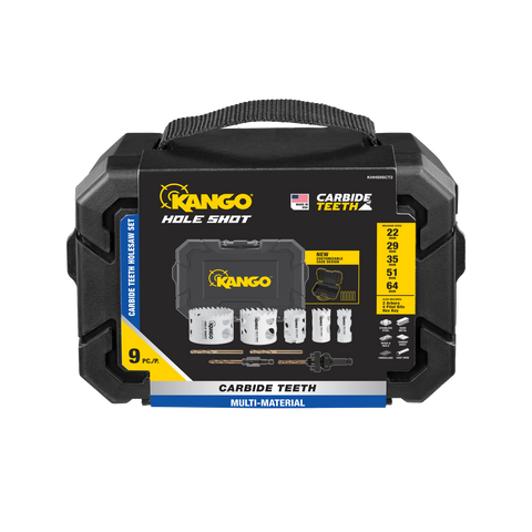 Kango Hole Shot 9 Piece Carbide Teeth Hole Saw Set