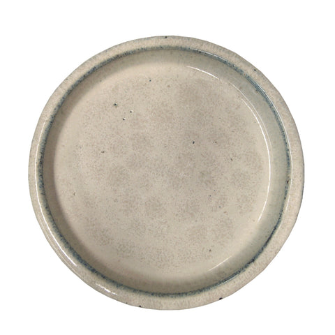 Northcote Pottery Primo Round Saucer 250mm - Cream Glazed Terracotta