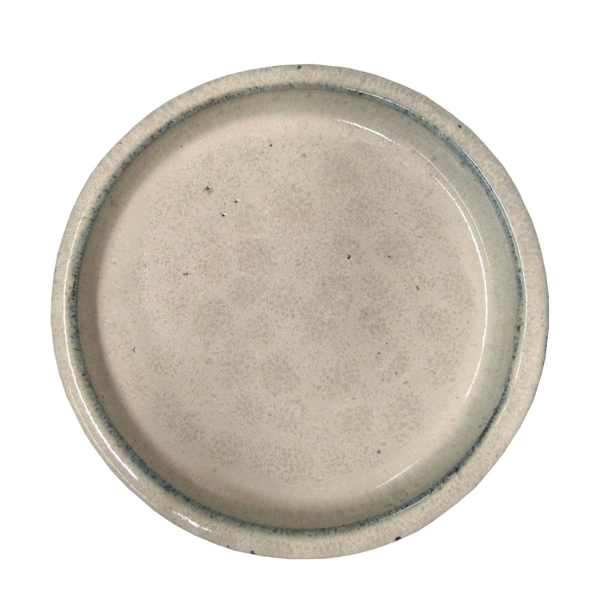 Northcote Pottery Primo Round Saucer 250mm - Cream Glazed Terracotta