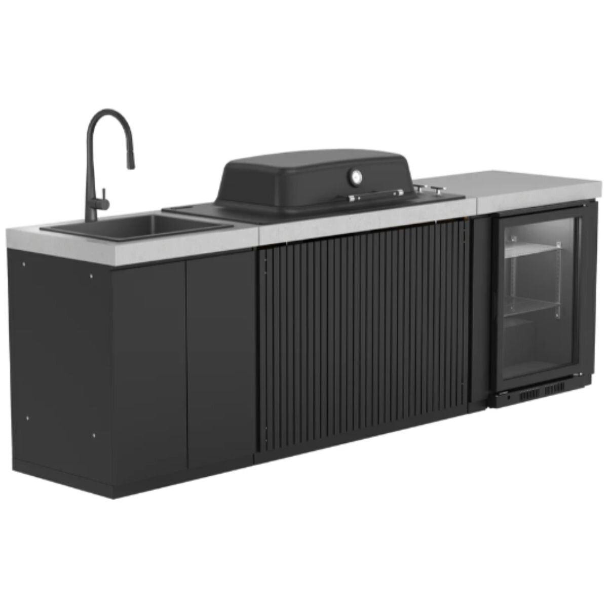 Everdure 128L Beverage Centre - Black, Triple Glazed Door, Freestanding or Underbench - EBC128B
