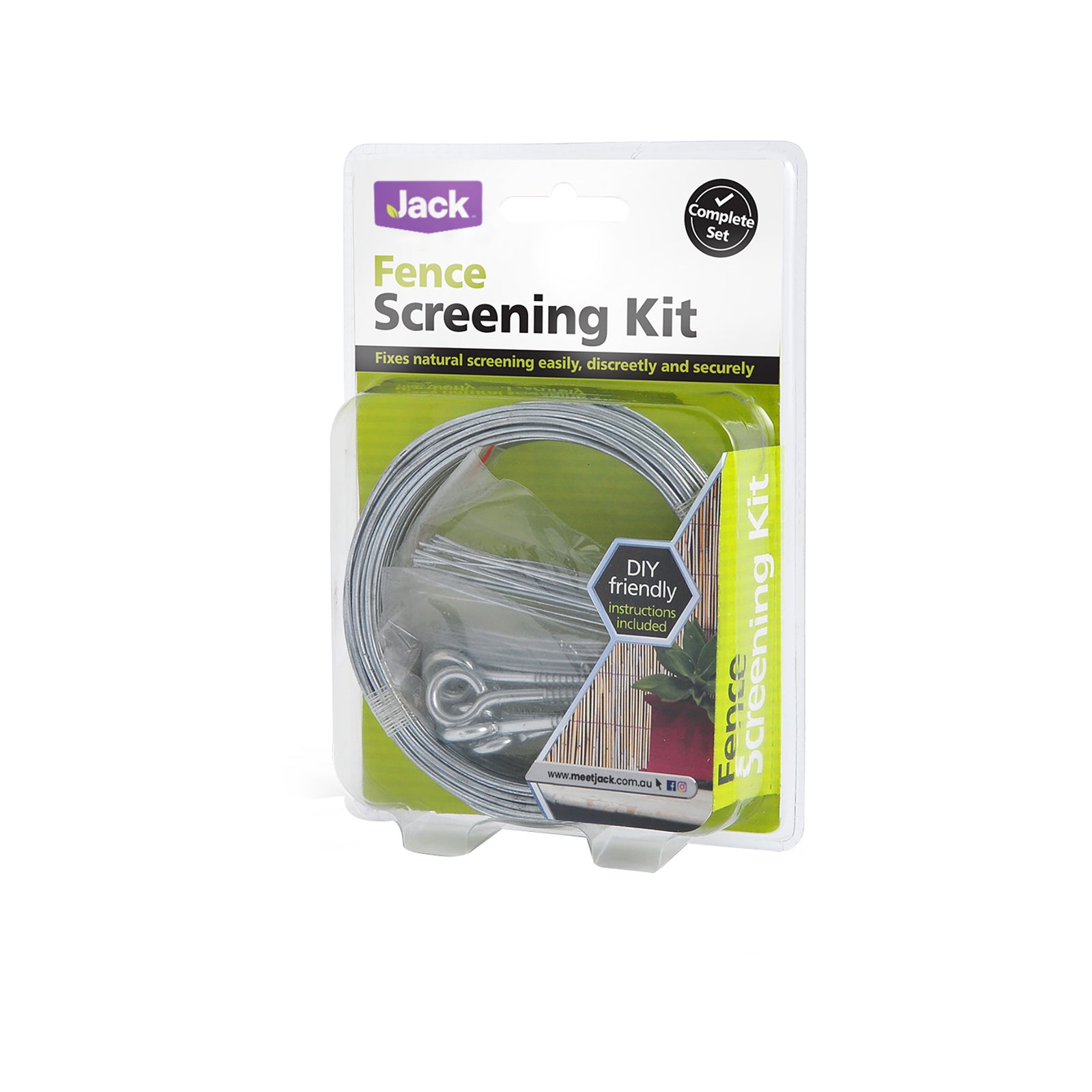 Jack Galvanised Steel Fence Screening Installation Kit
