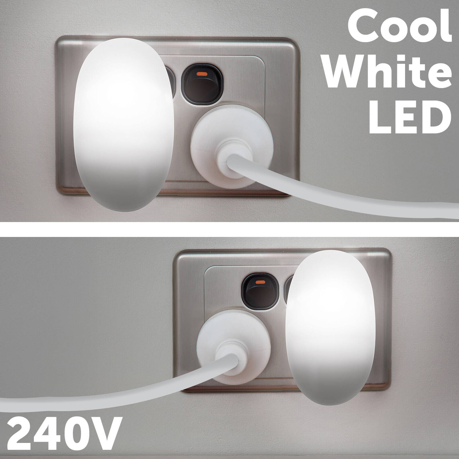 Arlec Mini Plug-In LED Night Light 240V White NL0020