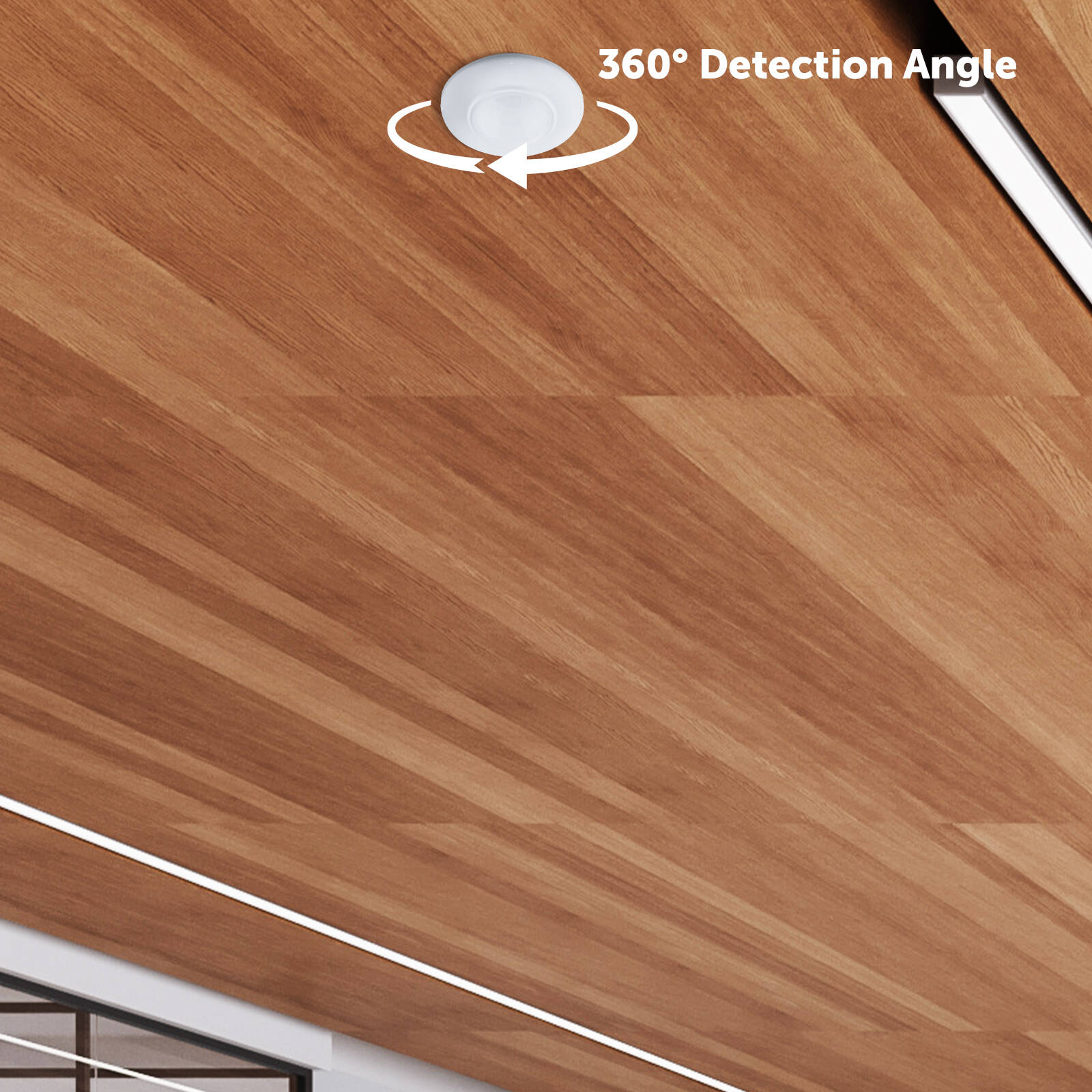 Arlec Recessed Security Motion Sensor, 360-Degree, 6m Range, Indoor & Outdoor MAL552