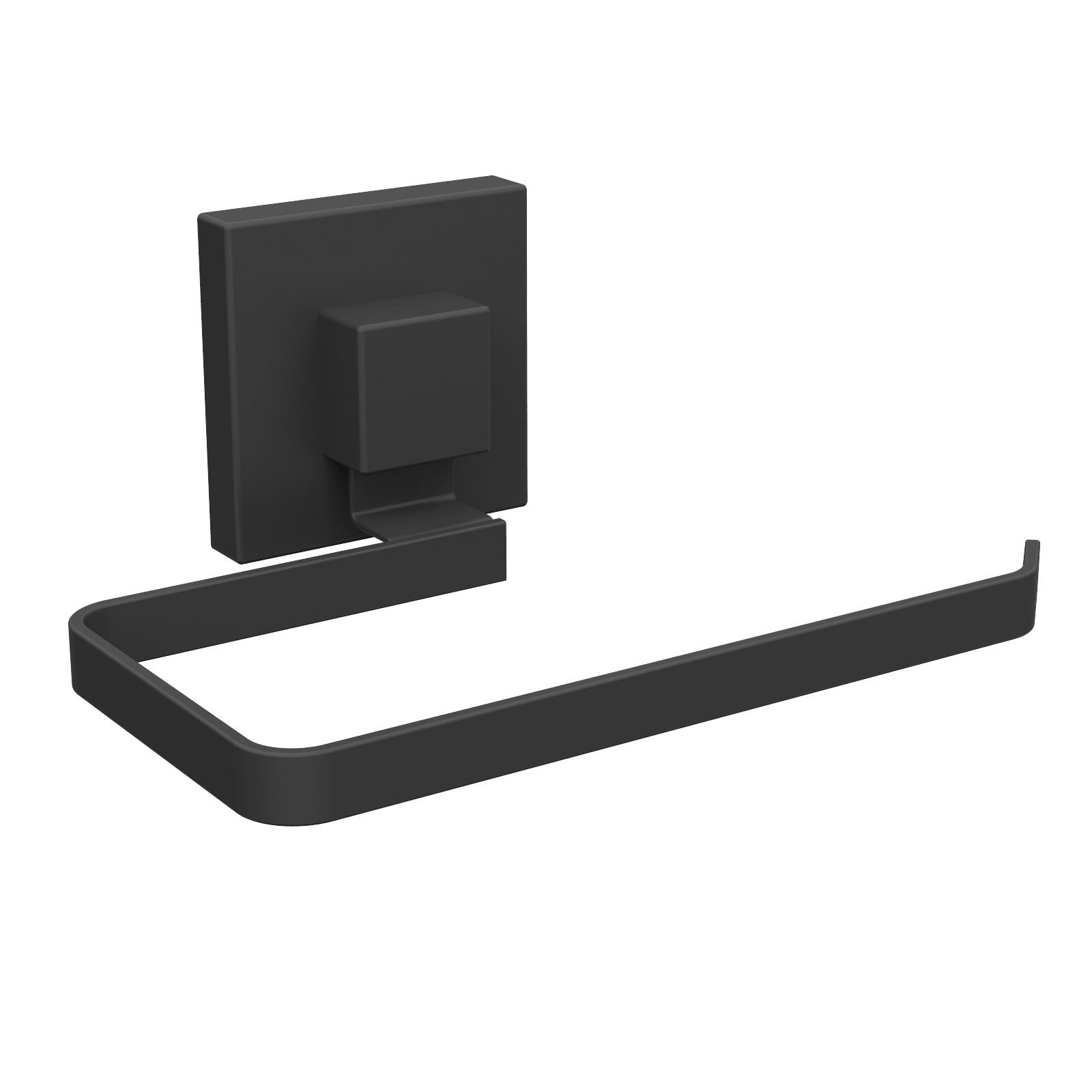 Fusion-Loc 13kg Suction Toilet Roll Holder - Matte Black Powder Coated Steel