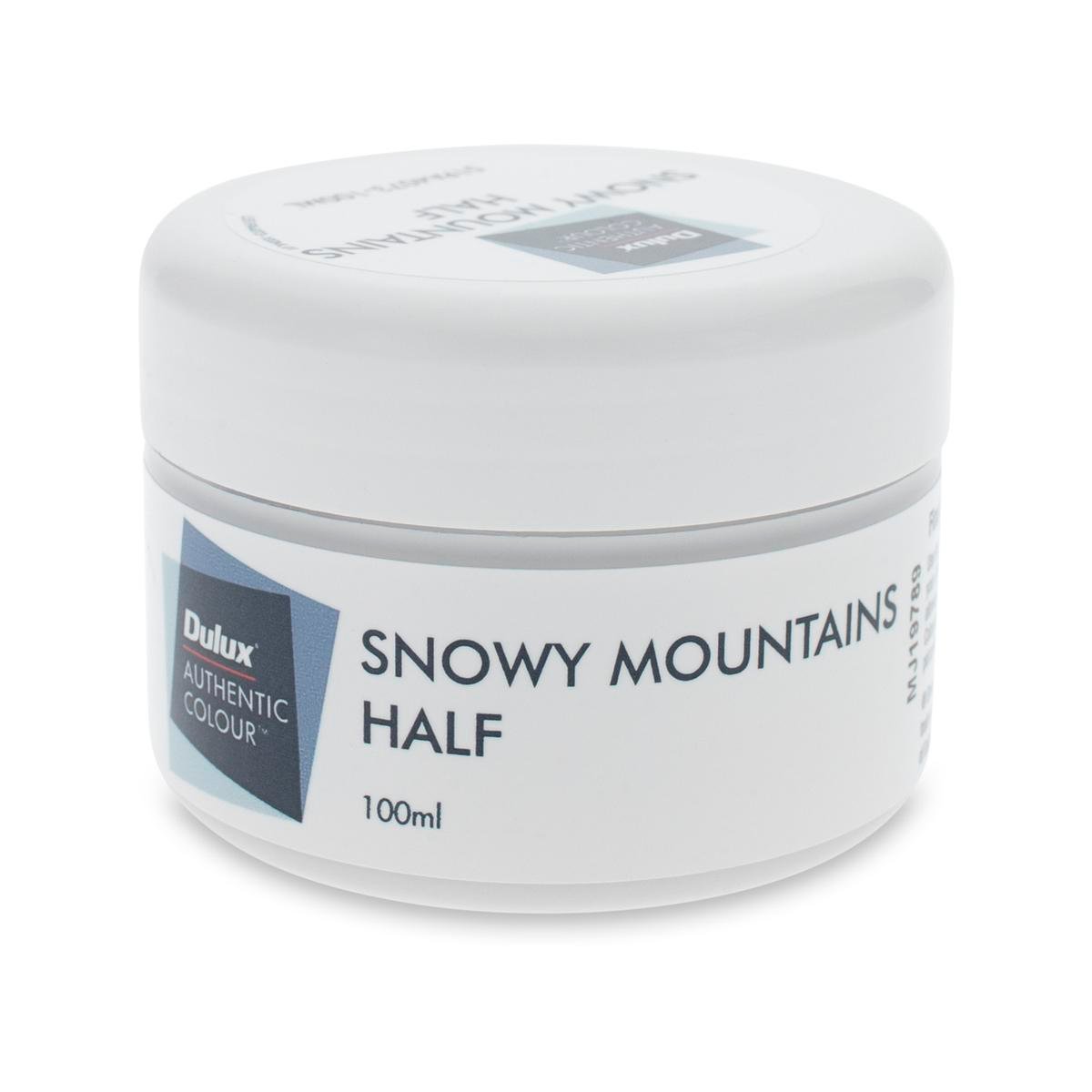 Dulux Snowy Mountains Half Sample Pot 100ml Water Based Low Sheen - SuperSaverAU - view 1