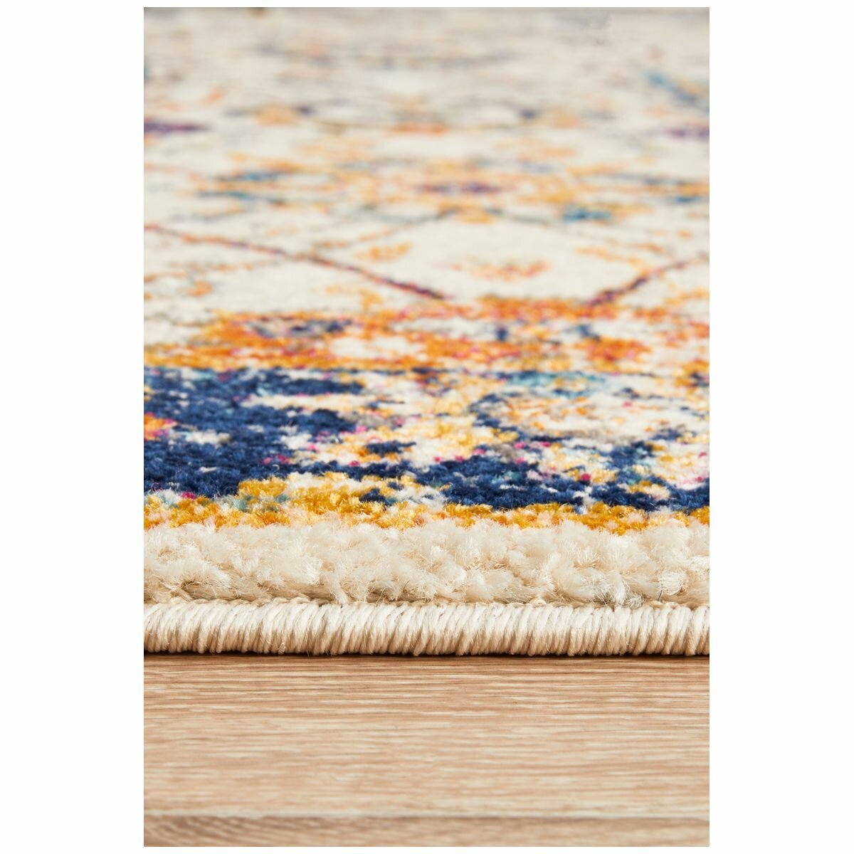 Rug Culture Evoke Extra Large Ivory Rug - Power Loomed Polypropylene, Persian Style - EVO255IVO400X300