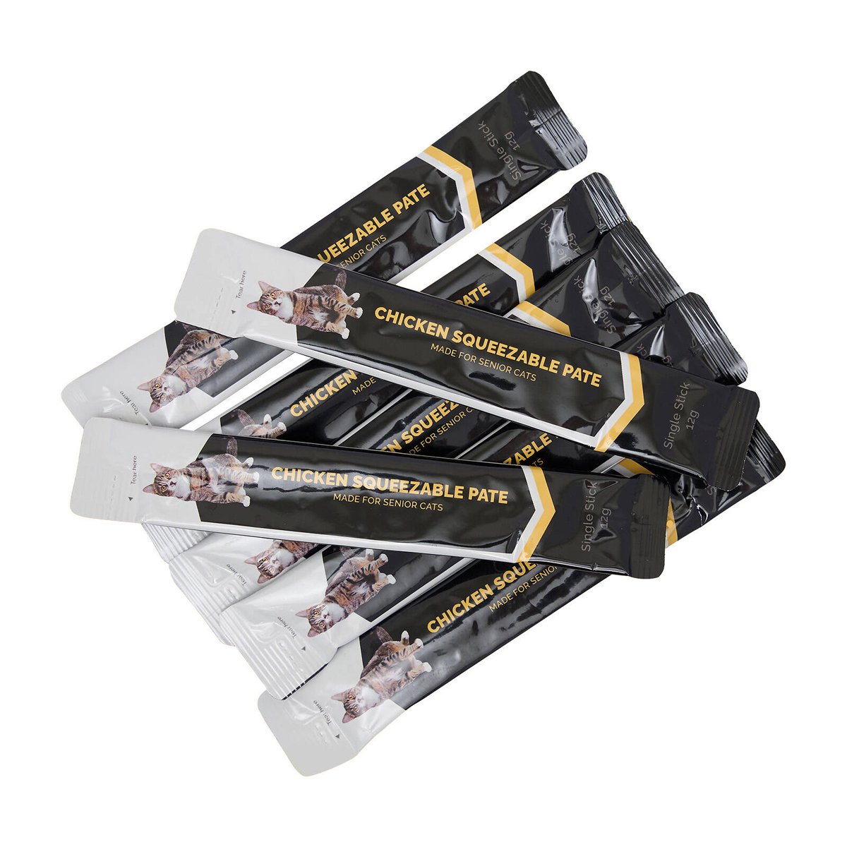 Trusty Chicken Squeezable Pate Senior Cat Treats - Pack of 7 x 12g - Joint Health - SuperSaverAU - view 3
