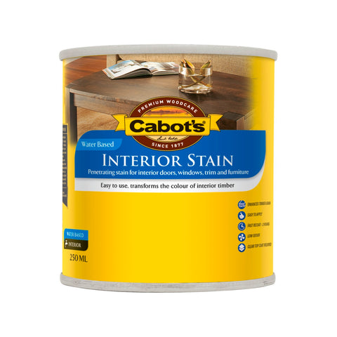 Cabot's 250ml Jarrah Water Based Interior Timber Stain