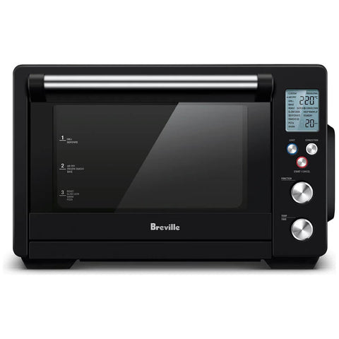 Breville All-in-One Compact Air Fryer Oven - Matte Black, Ten Presets, Dual Wall Glass Door - LOV660MTB