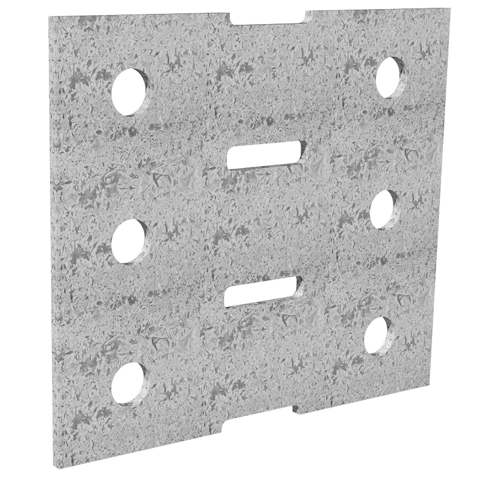 Dunnings 120 x 105mm M10 Galvanised Steel Bracket Plate