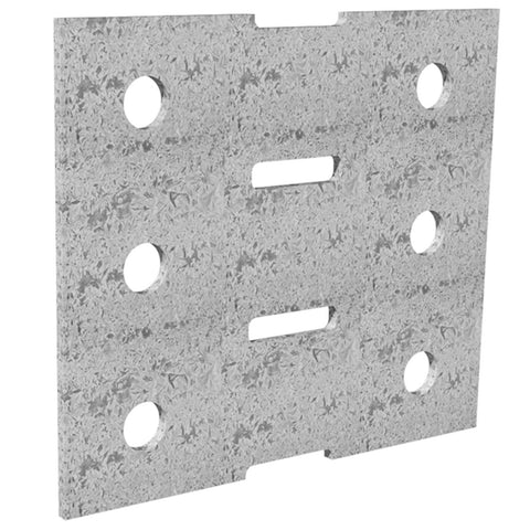 Dunnings 120 x 105mm M10 Galvanised Steel Bracket Plate