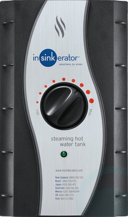 InSinkErator Steaming Hot and Ambient Water Tap - Two Lever Dispenser - 2.5L Capacity - Chrome - HC1100