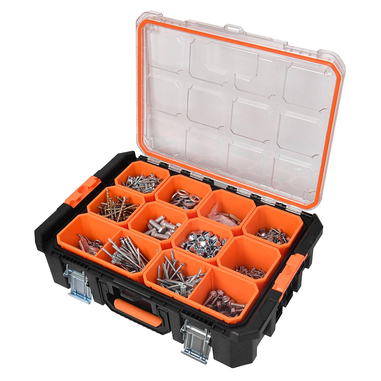 Tactix Heavy Duty Modular Tool Organiser Crate with Carry Handles