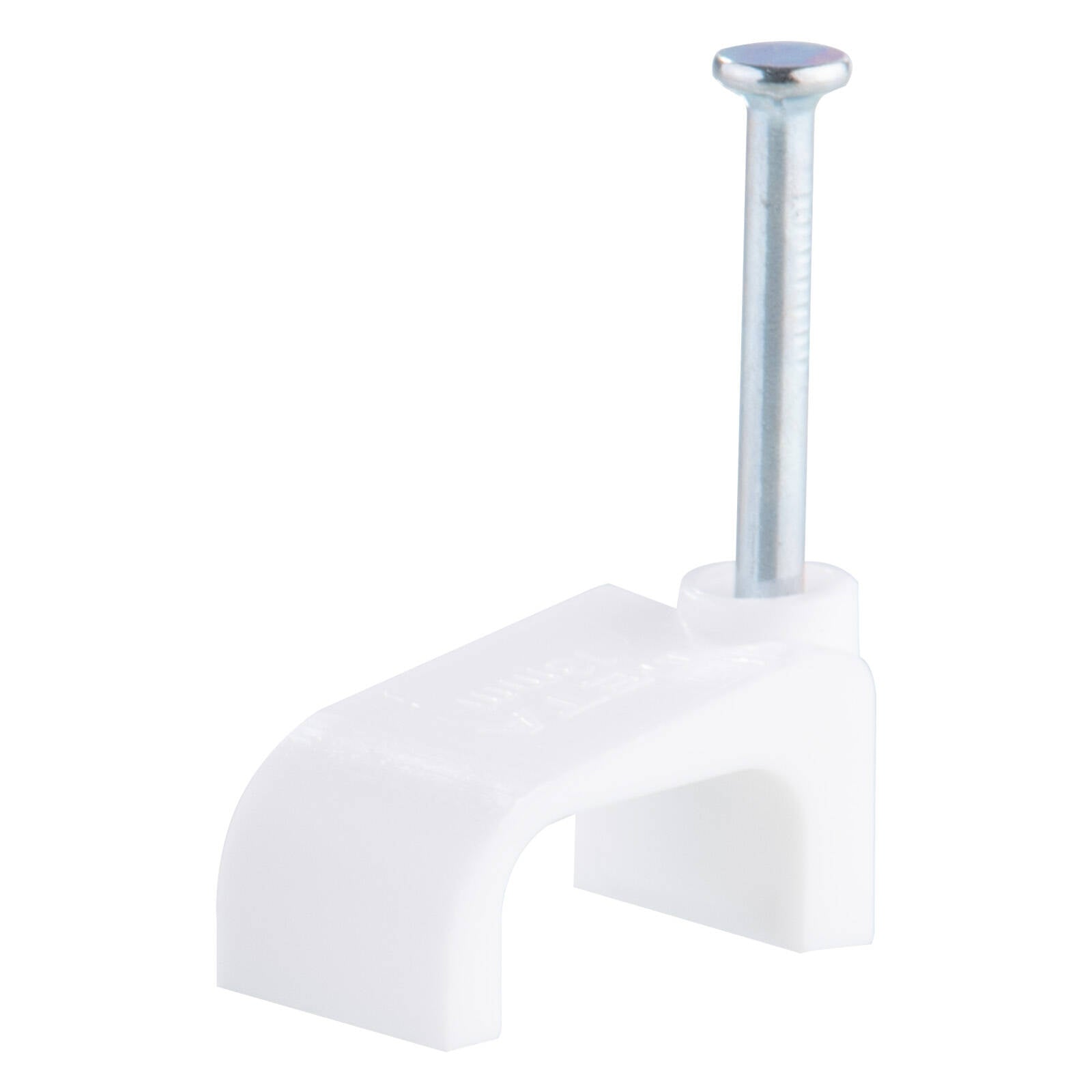 DETA 13mm White Flat TPS Cable Clips - 100 Pack
