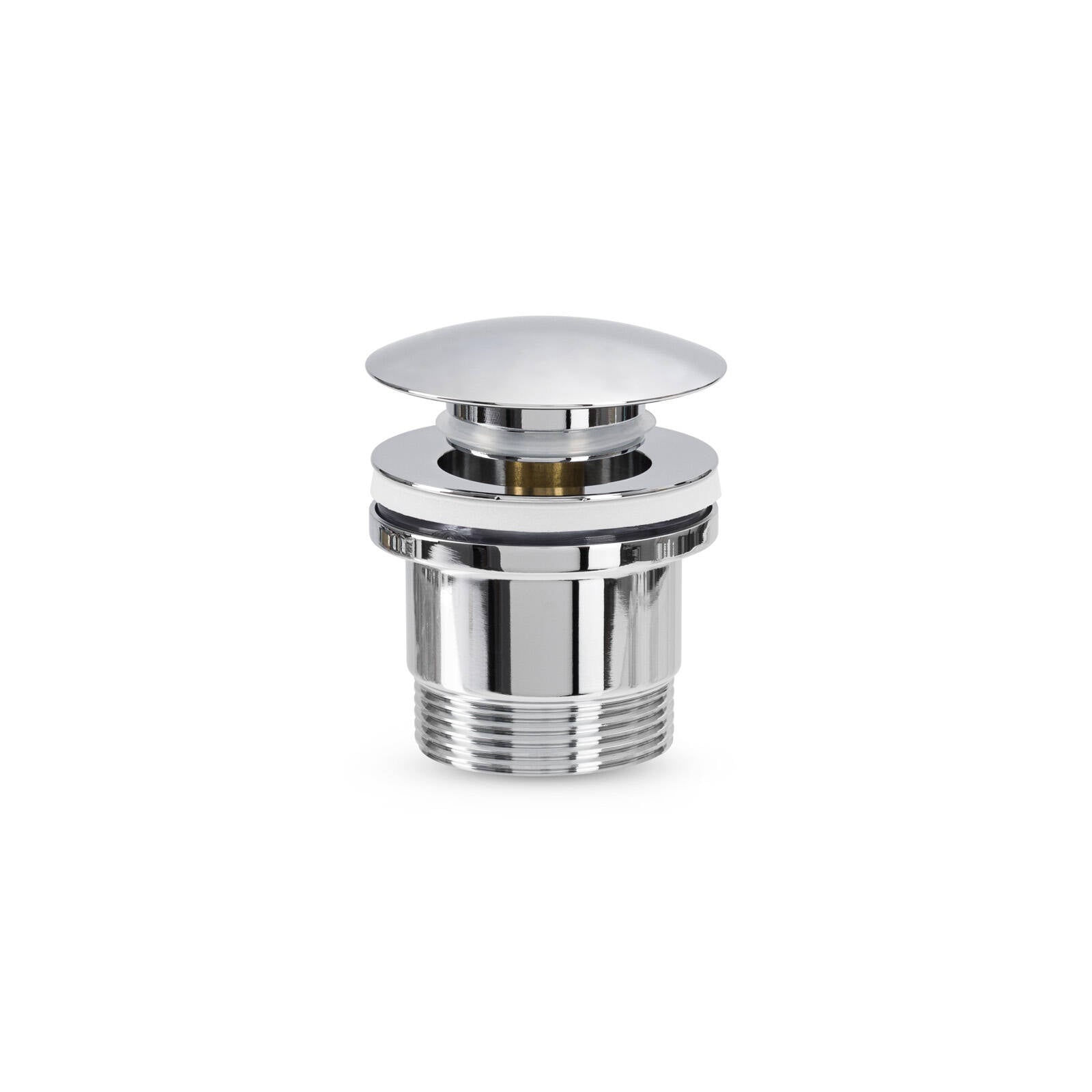 Brasshards Universal Pop Up Dome Basin Waste 40mm Chrome Brass with Overflow