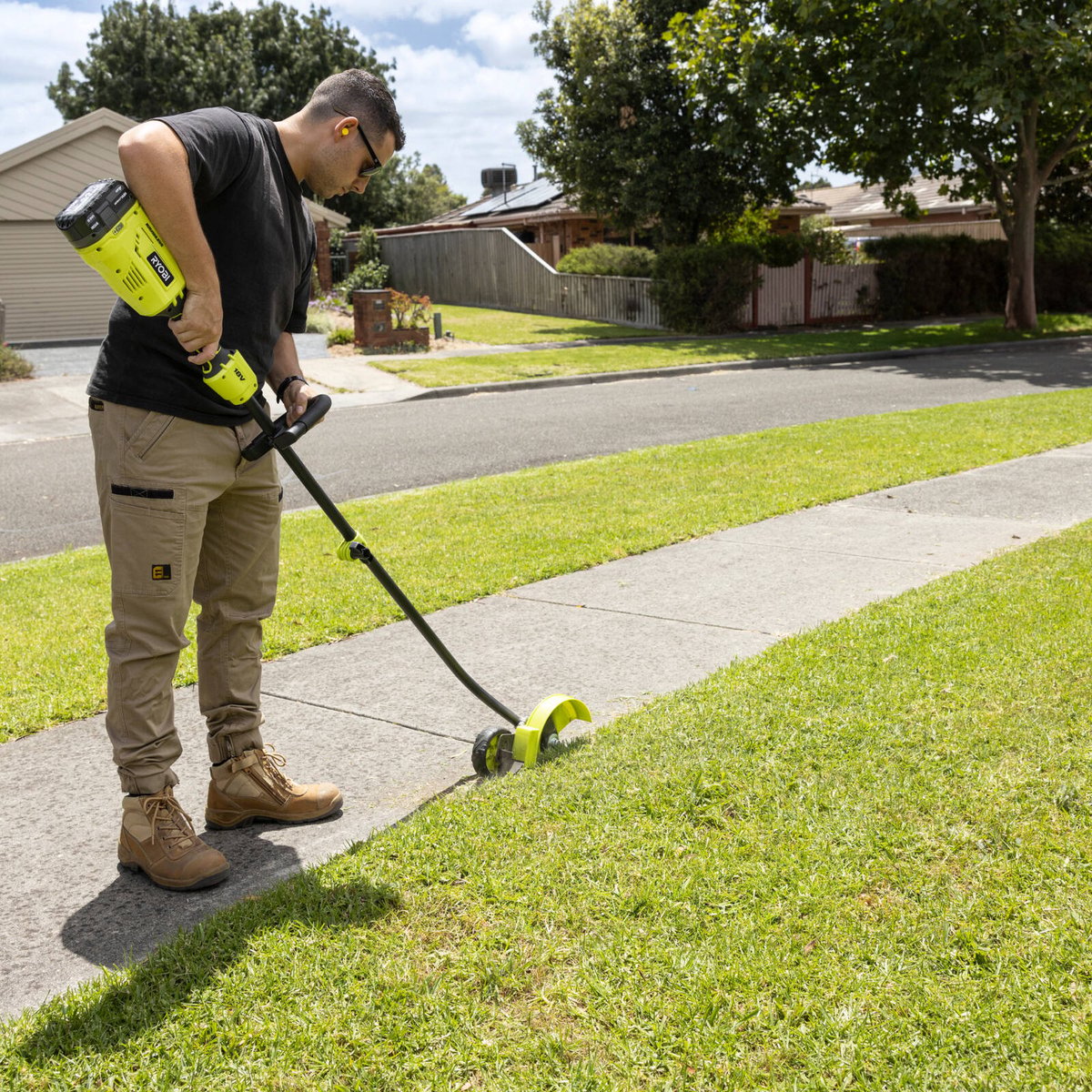 Ryobi Expand-It Edger Attachment - 57mm Max Cut Depth Cordless Lawn Edger Head