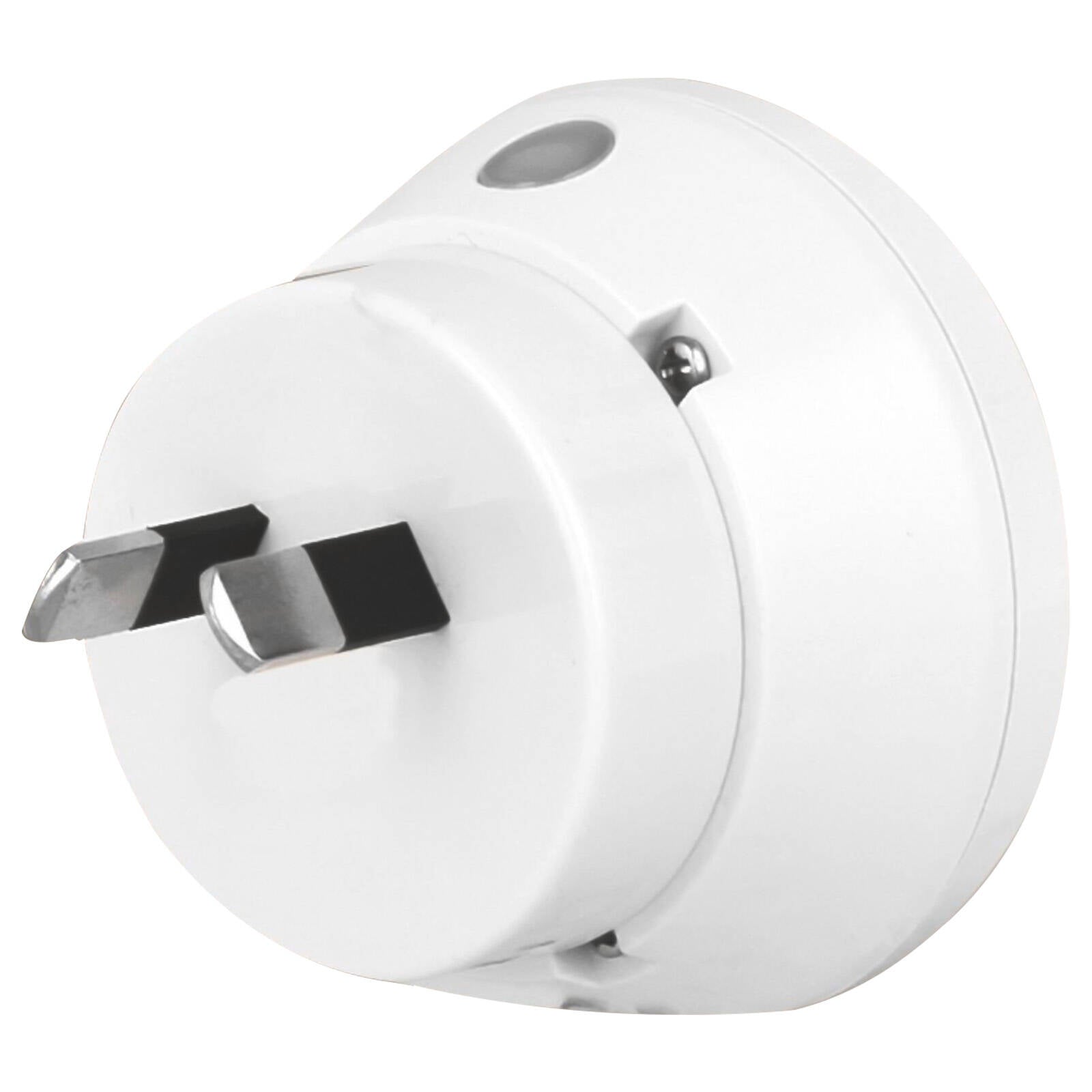 Arlec Mini Q-Shaped Auto Night Light Twin Pack White 4W Dusk to Dawn Sensor