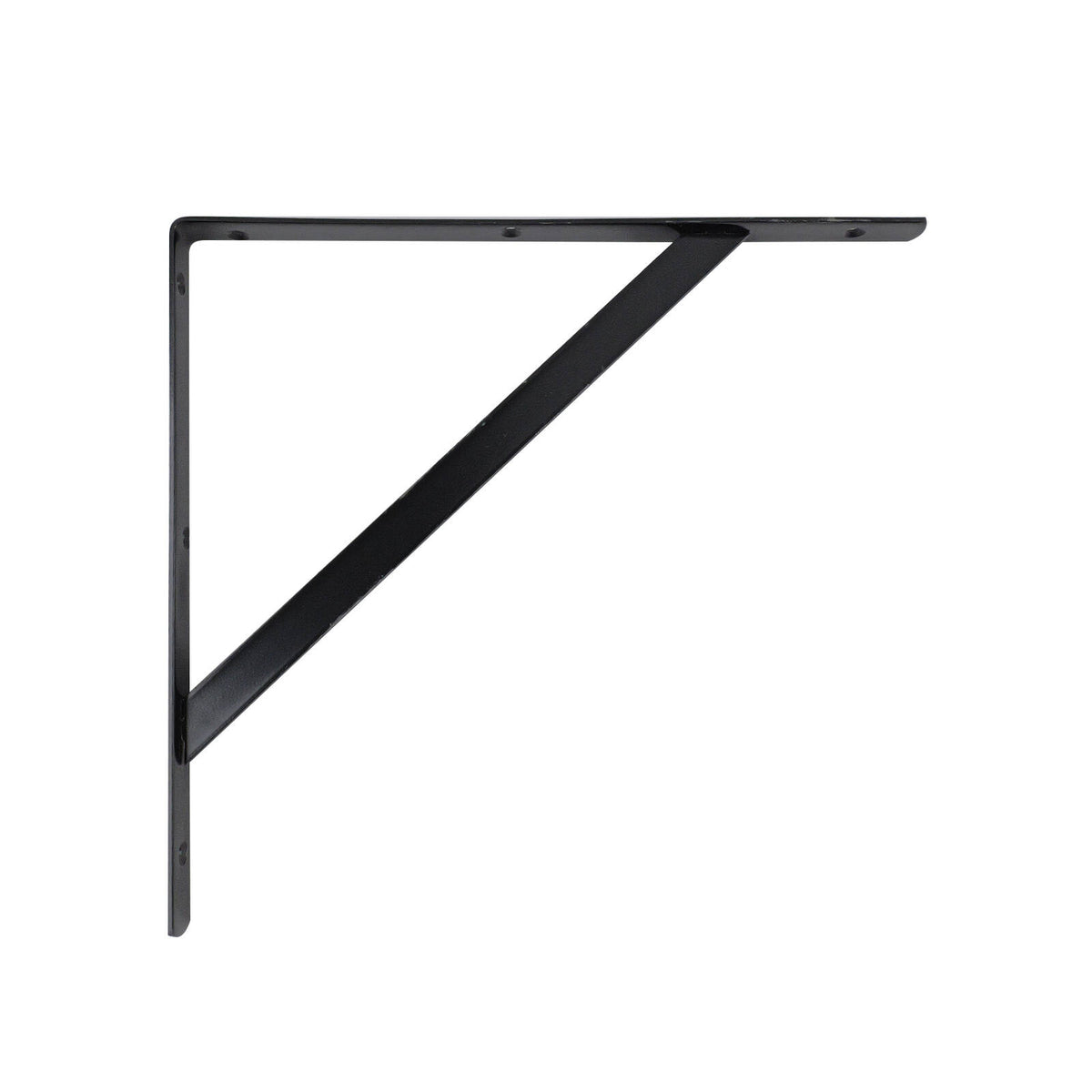 Carinya 400 x 350mm Black Straight Stayed Bracket, Powder Coated Steel, 100kg, Multi-Orientation