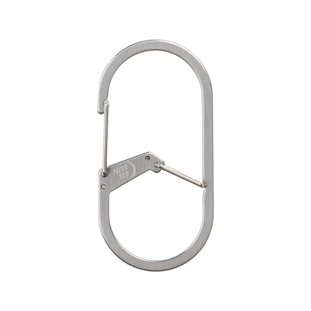 Nite Ize g Series Dual Chamber Carabiner 4 Stainless Steel - Secure Key Management - 38mm x 6.5mm x 76.2mm - SuperSaverAU - view 2