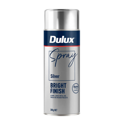 Dulux Effects 300g Silver Bright Finish Spray Paint for Decor & Craft