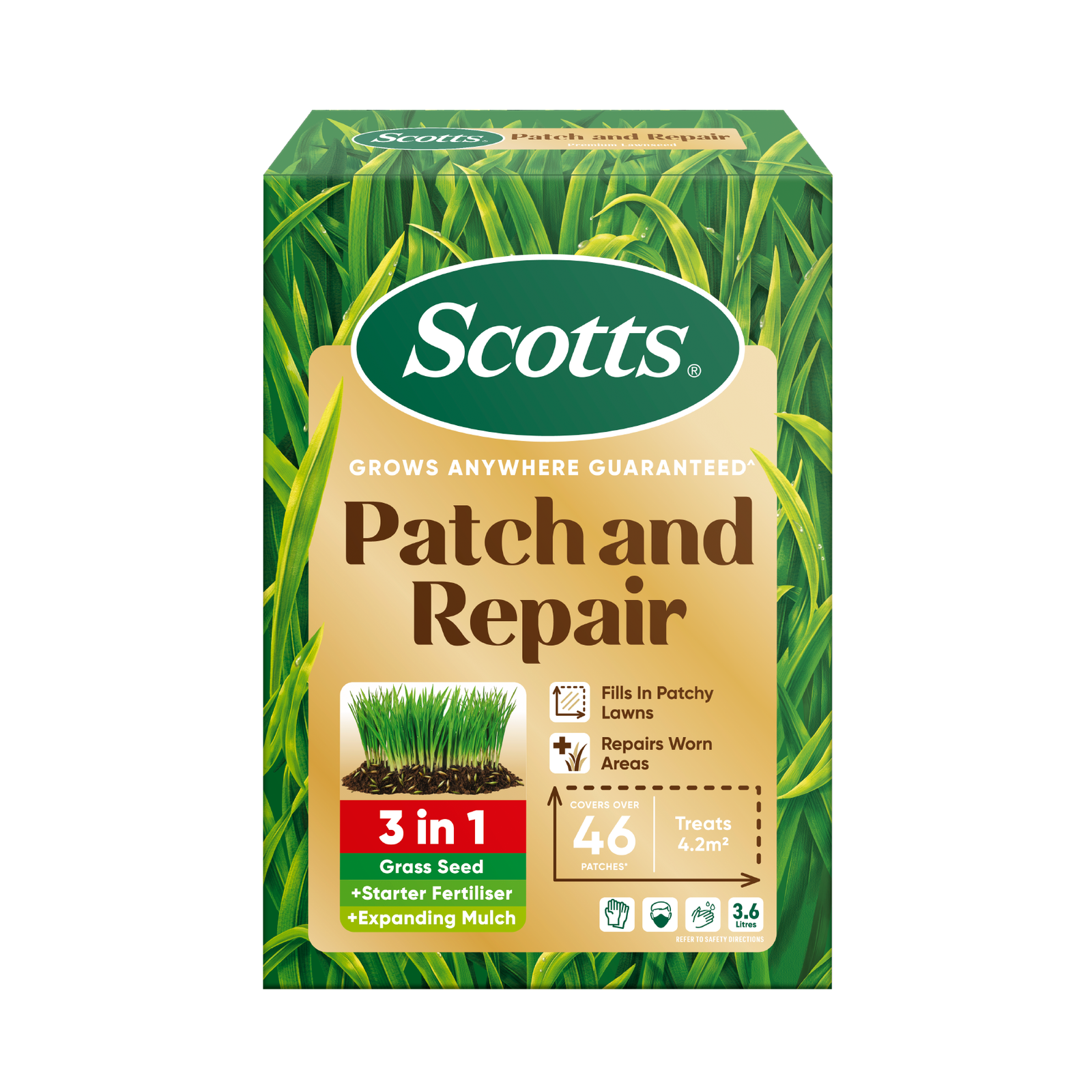 Scotts Lawn Builder 3.6L Patch Magic Coir Slow Release Seed Repair