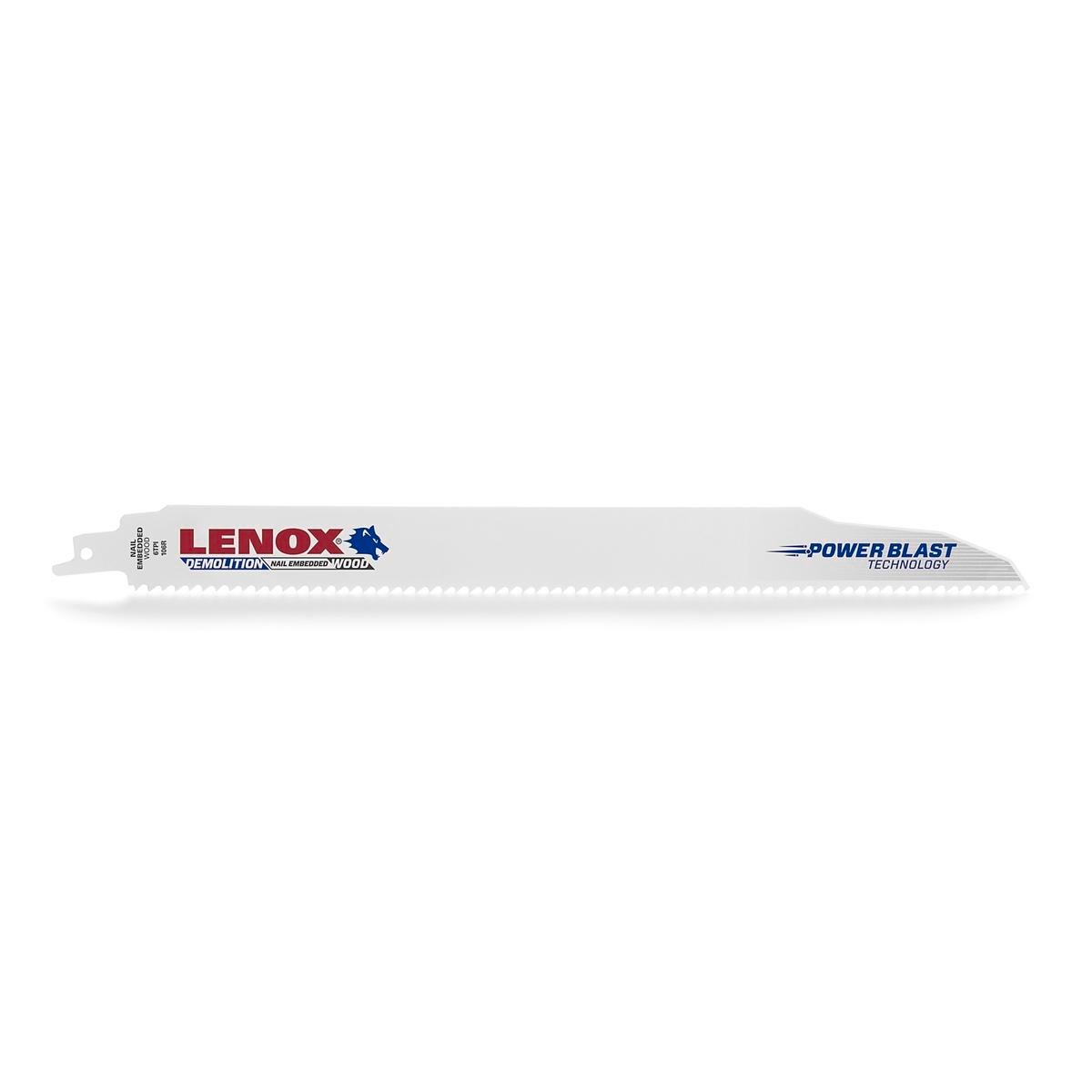 Lenox 300 x 25 x 1.6mm 6TPI Demolition Reciprocating Saw Blade Bi-Metal 2 Pack