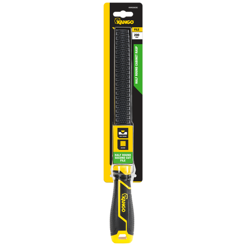 Kango 200mm Half Round Cabinet Bastard Cut Rasp with Removable K-Lock Handle