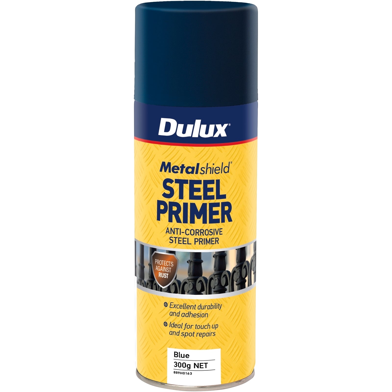 Dulux Metalshield Steel Primer Spray 300g Blue, UV Resistant & Waterproof