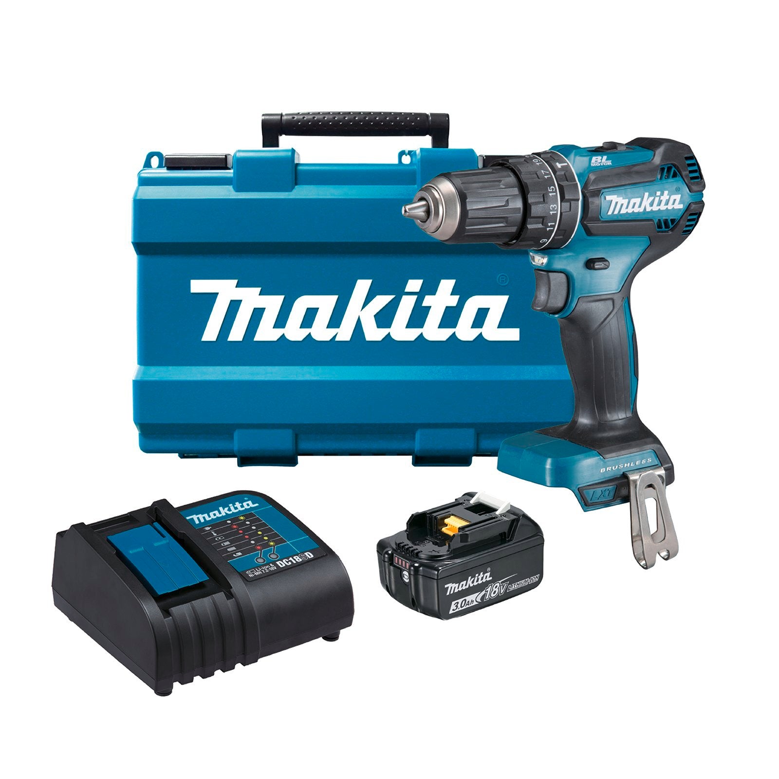 Makita 18V Brushless Hammer Driver Drill Kit DHP485SF