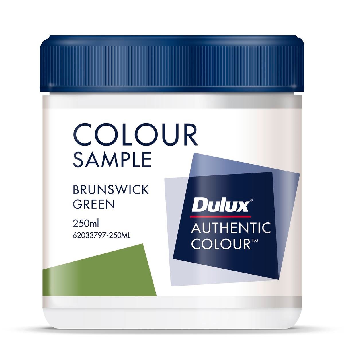 Dulux Sample Pot 250ml Brunswick Green, Water Based Low Sheen, Interior Colour Tester