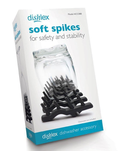 Dishlex Soft Spike dishwasher accessory - clip-on design, 32 flexible stabilisers for glassware - ACC088