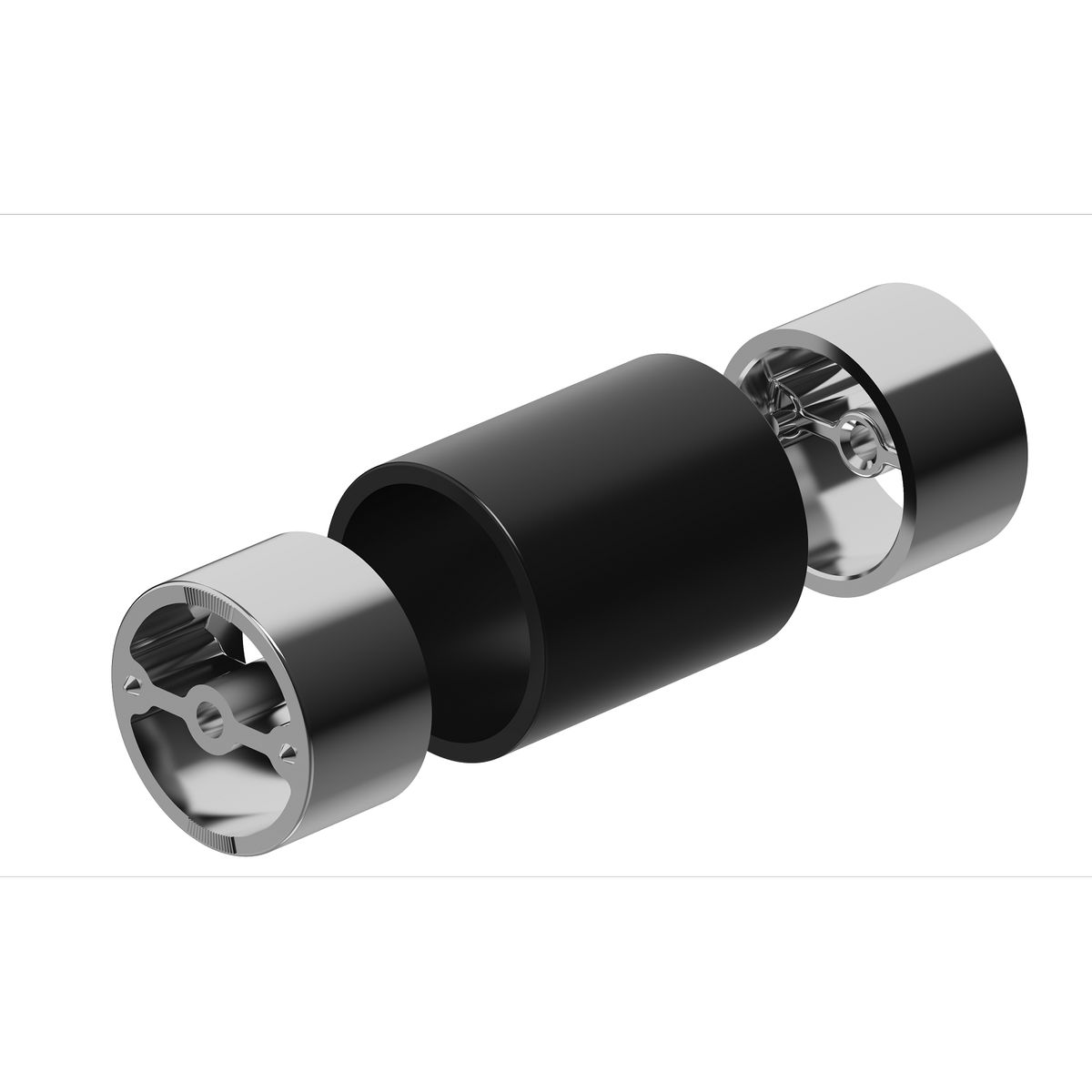 Porta 43mm Matt Black 304 Stainless Steel Handrail Joiner
