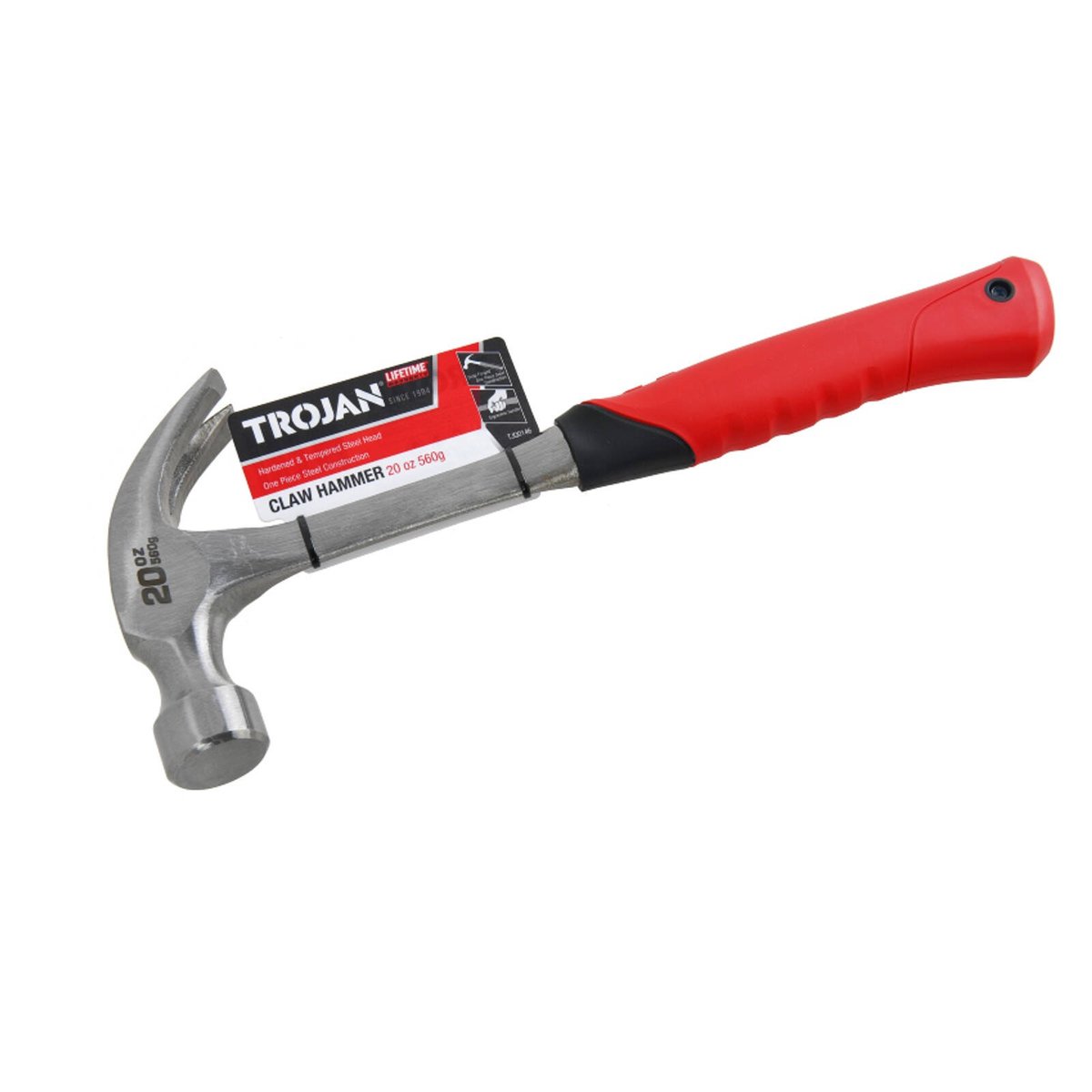 Trojan 20oz (560g) Steel Handle Claw Hammer
