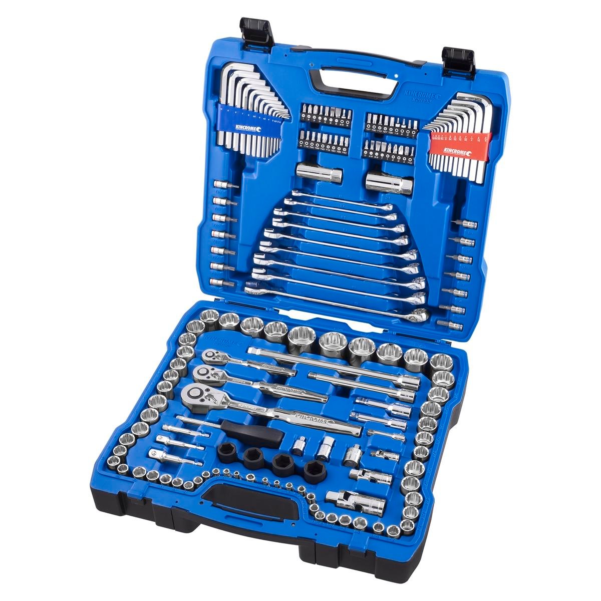 Kincrome 165 Piece 1/4" 3/8" and 1/2" Drive CRV Metric and Imperial Socket Set Ratcheting