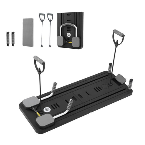 Everfit Pilates Reformer Abdominal Exercise Board 106x41cm, Foldable, Black - SuperSaverAU - view 1