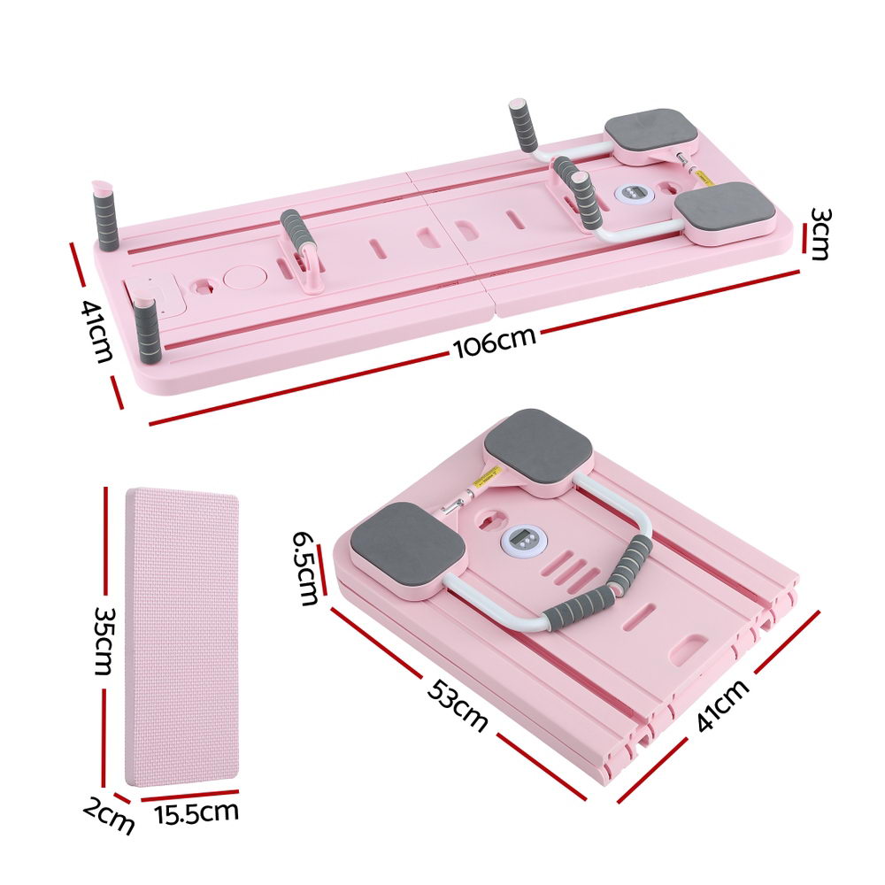 Everfit Multi Functional Fitness Board - Full Body Exercise, 106 x 41 x 3 cm, Pink - SuperSaverAU - view 2