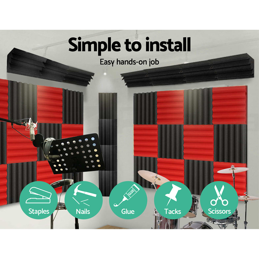Alpha Corner Bass Trap Acoustic Foam Panels - 20 Pack