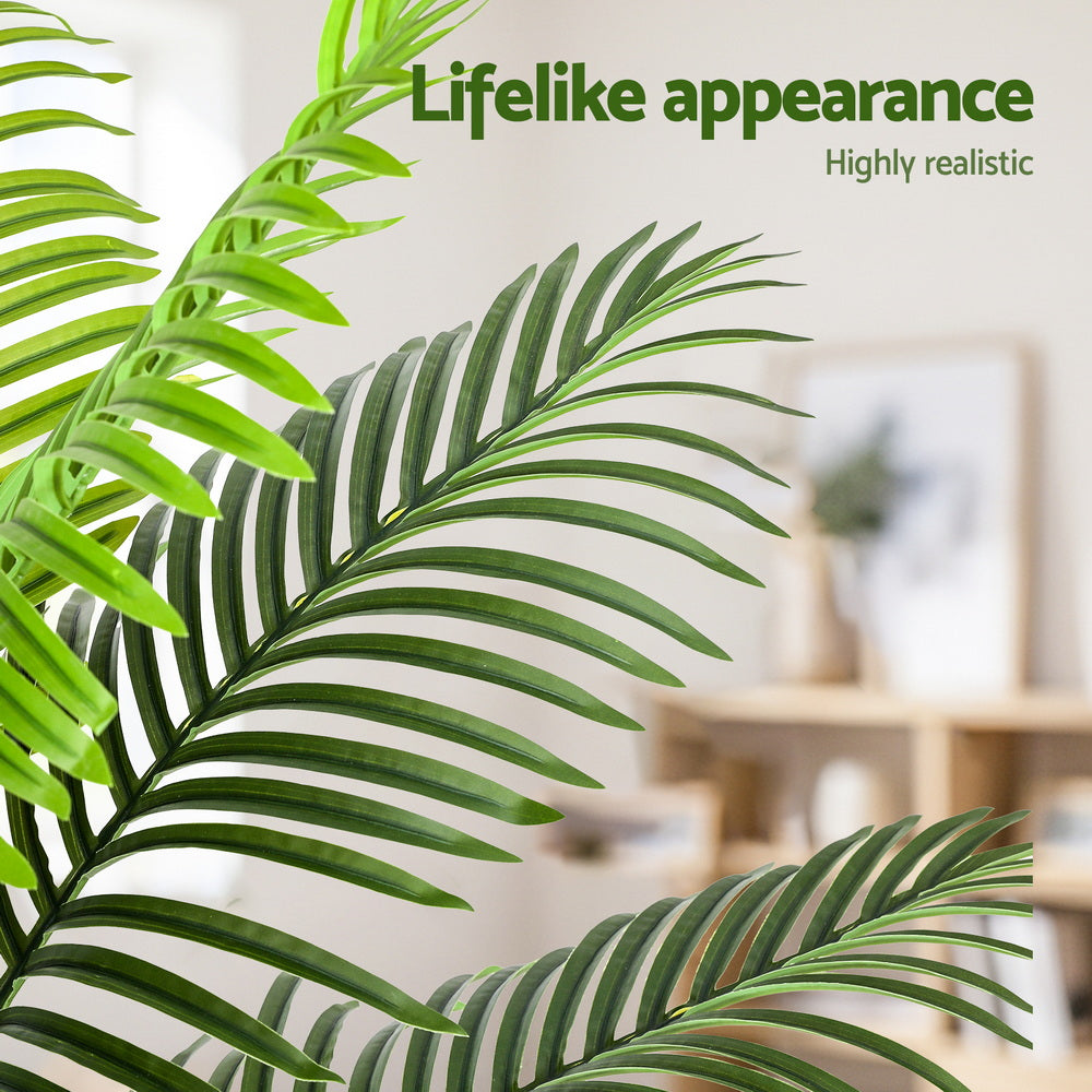 Artiss 100cm Artificial Palm Tree - Lifelike Indoor/Outdoor Decor, UV-Resistant - SuperSaverAU - view 5